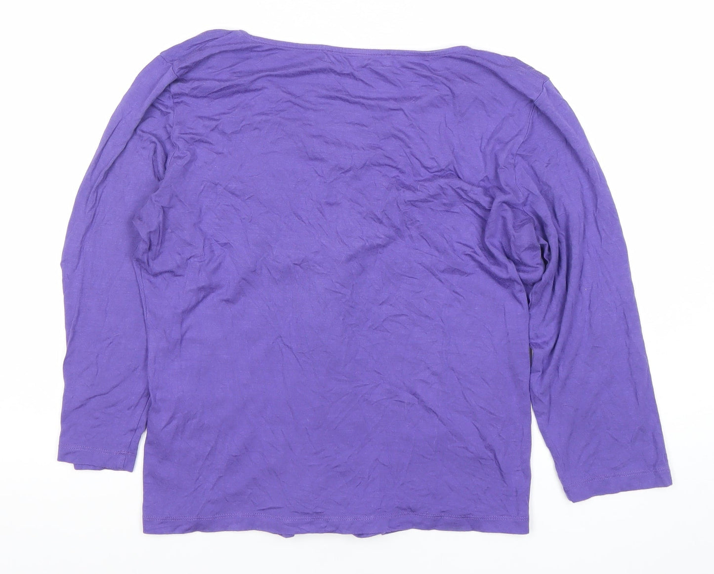 Fenn Wright Manson Women’s Petite Purple Viscose Tunic Blouse L