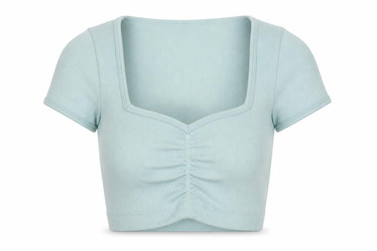 Gilly Hicks Women’s Blue XS Cropped Slim Fit Activewear T-Shirt