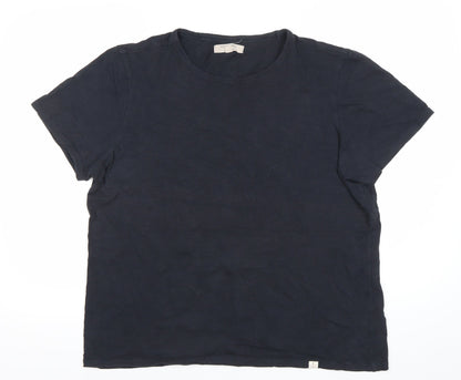 Seasalt Cornwall Men's Black L Organic Cotton Crew Neck T-Shirt