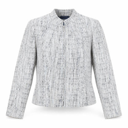 Marks and Spencer Women Grey Bouclé Blazer Jacket Size 10