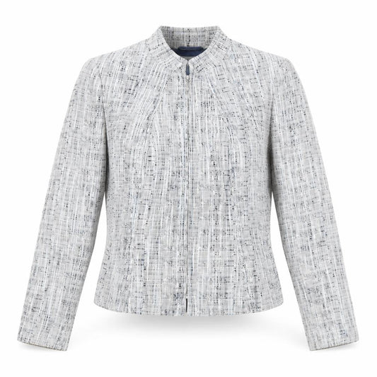 Marks and Spencer Women Grey Bouclé Blazer Jacket Size 10