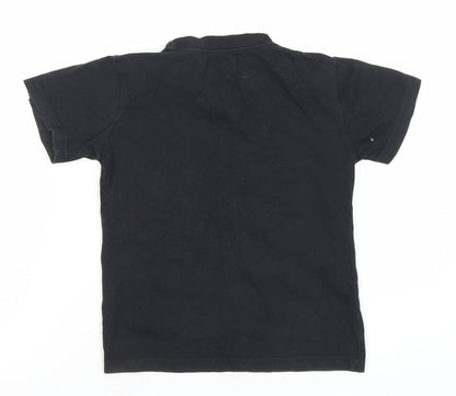Drifa Boys Black Puffin Graphic T-Shirt 4-6 Years Short Sleeve Cotton