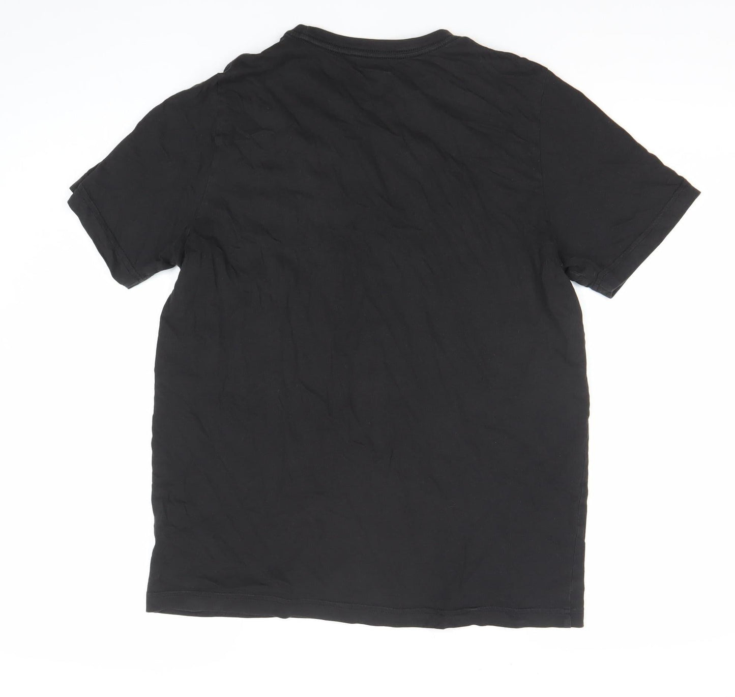 Puma Men's Black Medium Crew Neck Short Sleeve Logo T-Shirt