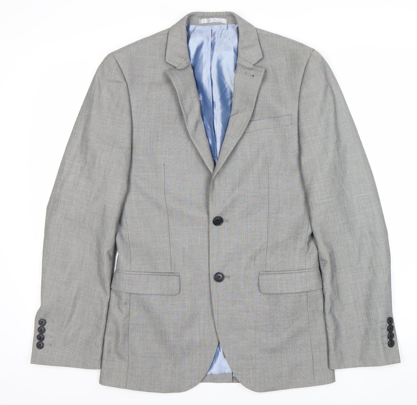Cedar Wood State Men's Grey 34R Suit Jacket Regular Fit Blazer