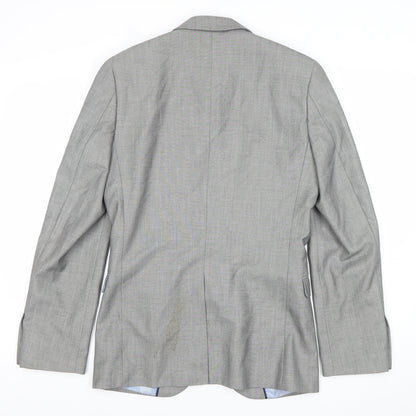 Cedar Wood State Men's Grey 34R Suit Jacket Regular Fit Blazer