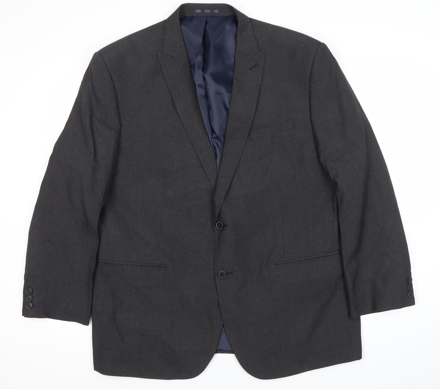 Next Men’s Grey 46in XL Suit Jacket Regular Fit Business Blazer