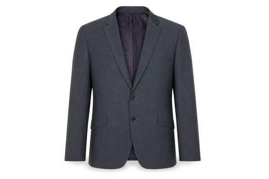 Skopes Mens Blue 46S Suit Jacket Notch Lapel Business Wedding