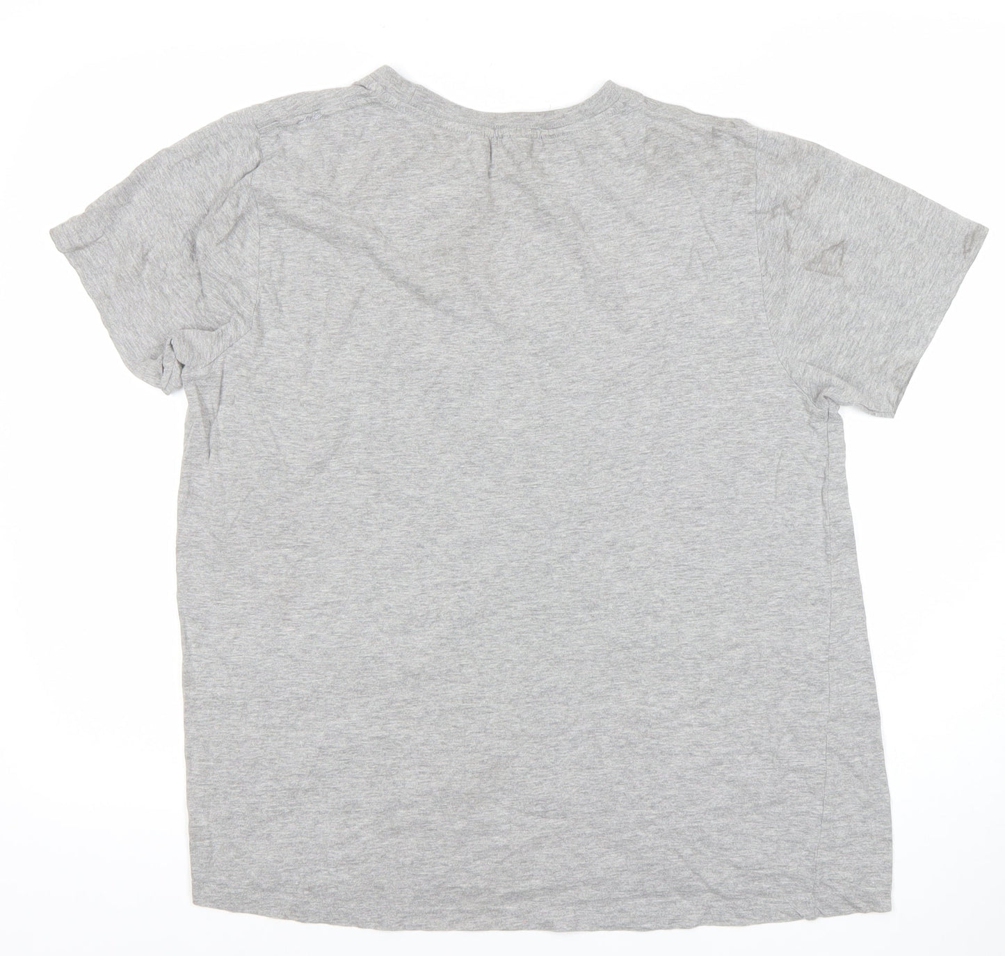 PrettyLittleThing Womens Grey T-Shirt M Short Sleeve Crew Neck Basic