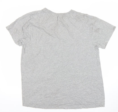 PrettyLittleThing Womens Grey T-Shirt M Short Sleeve Crew Neck Basic