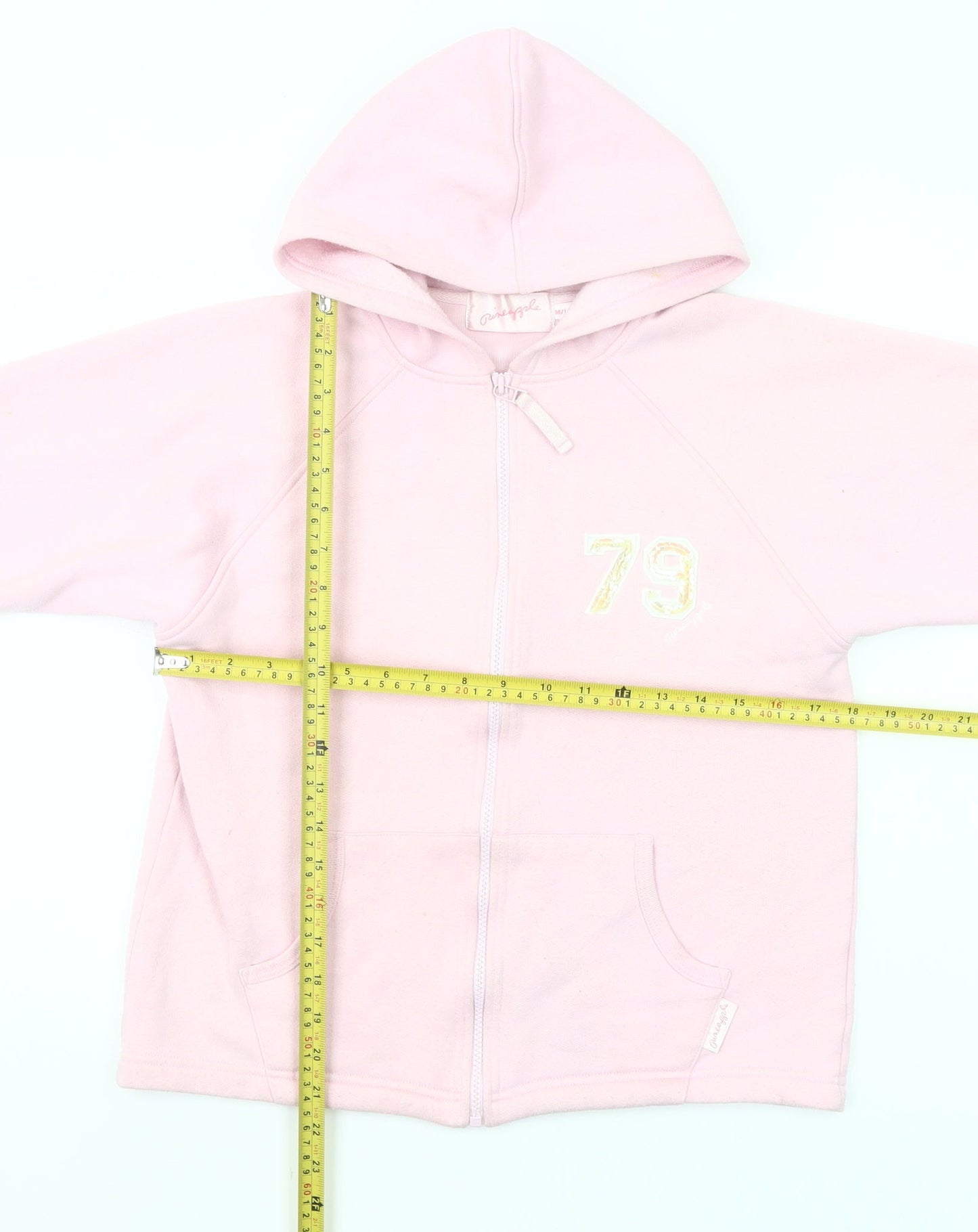 Pineapple Girls Pink Full Zip Hoodie M Logo Dance Casual