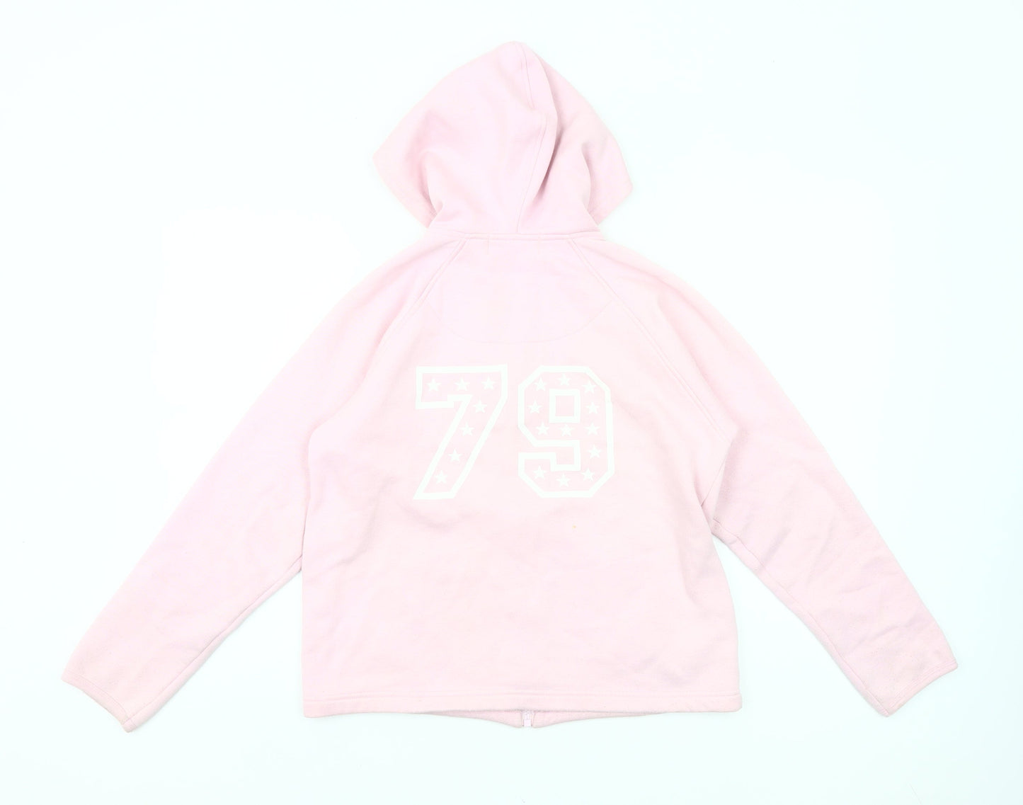 Pineapple Girls Pink Full Zip Hoodie M Logo Dance Casual