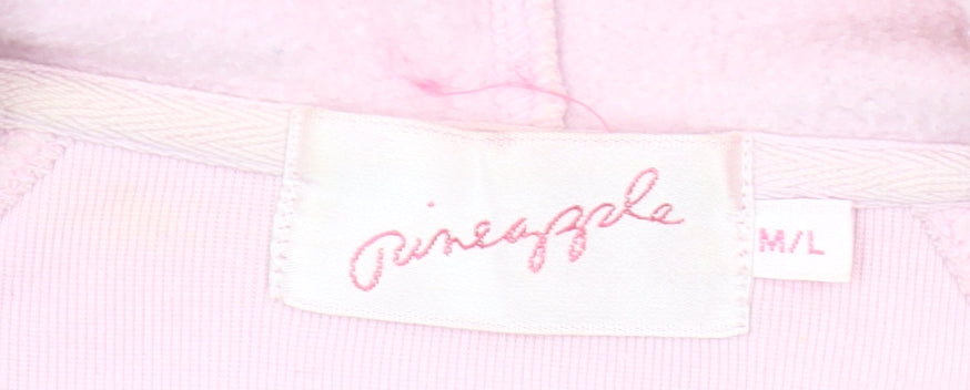 Pineapple Girls Pink Full Zip Hoodie M Logo Dance Casual