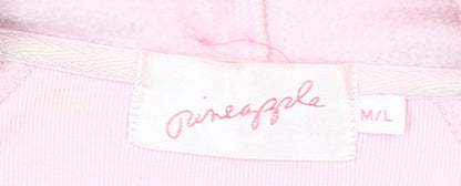 Pineapple Girls Pink Full Zip Hoodie M Logo Dance Casual