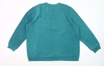 Northern Reflections Womens Teal Butterfly Sweatshirt XXL Cotton Blend