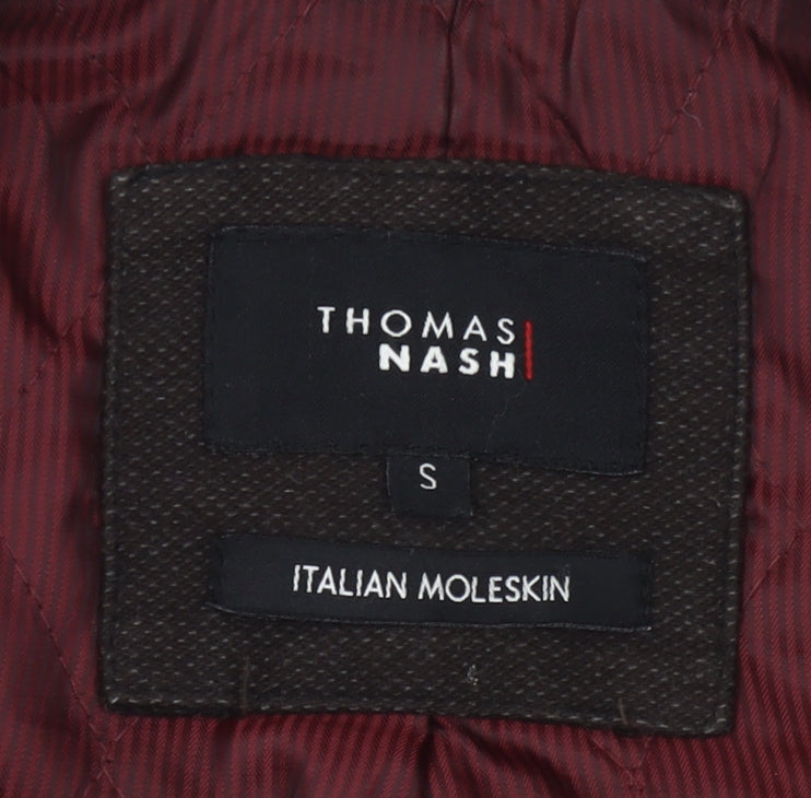 Thomas Nash Mens Brown Jacket S Cotton Blend Casual Workwear