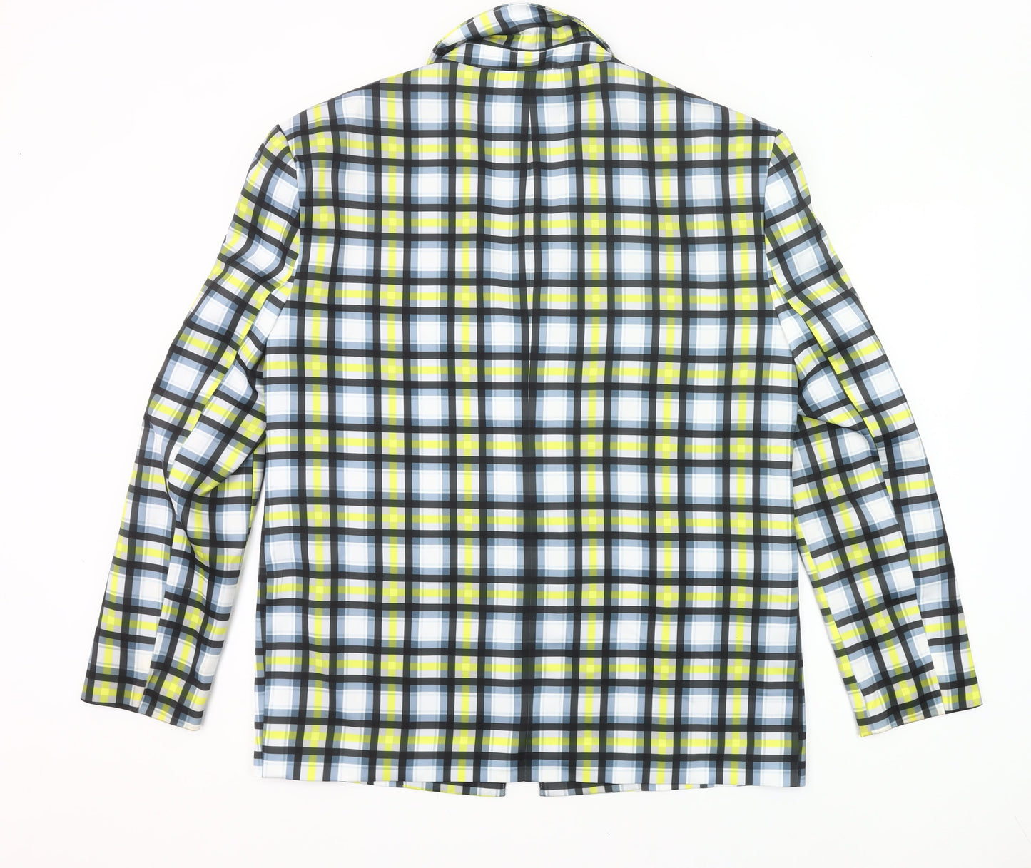 Collusion Womens Multicoloured Check Blazer UK 10 Regular Fit