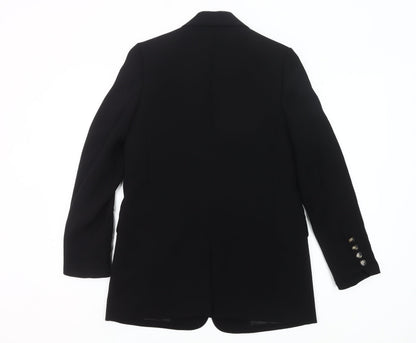 Whistles Womens Black UK 6 Blazer Jacket Workwear Single Breasted