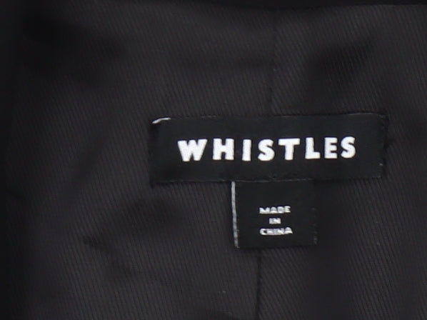 Whistles Womens Black UK 6 Blazer Jacket Workwear Single Breasted