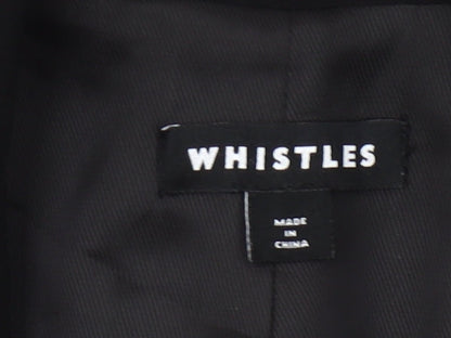 Whistles Womens Black UK 6 Blazer Jacket Workwear Single Breasted