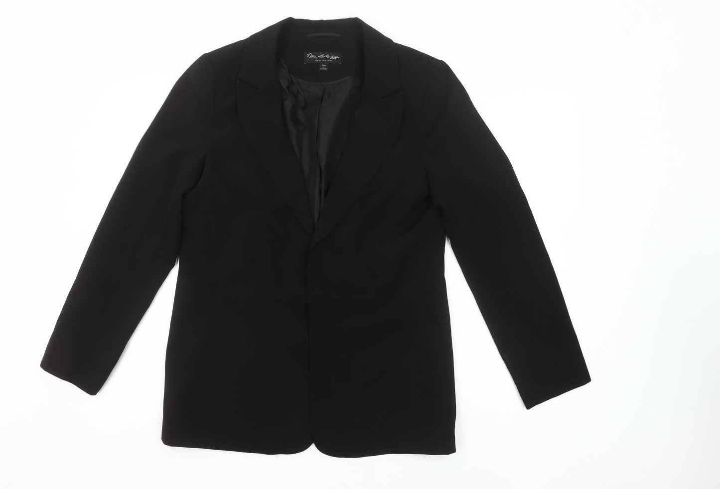 Miss Selfridge Women Black Size 10 Blazer Jacket Workwear