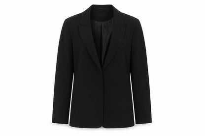 Front view of Miss Selfridge Women Black, size 10, Blazer Jacket Workwear