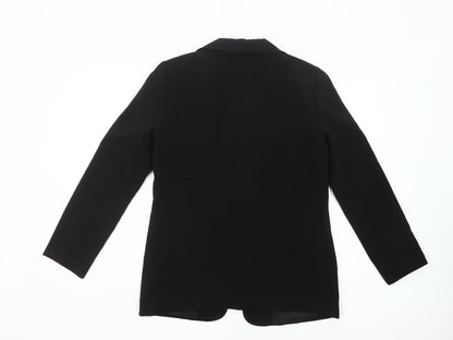 Miss Selfridge Women Black Size 10 Blazer Jacket Workwear
