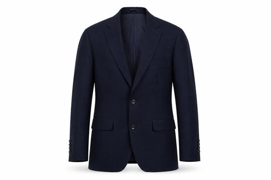 Moss 1851 Men's Blue Slim Fit Wool Suit Jacket 46 Short
