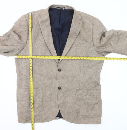 Maine New England Men’s Beige Linen Cotton Blazer Jacket XL