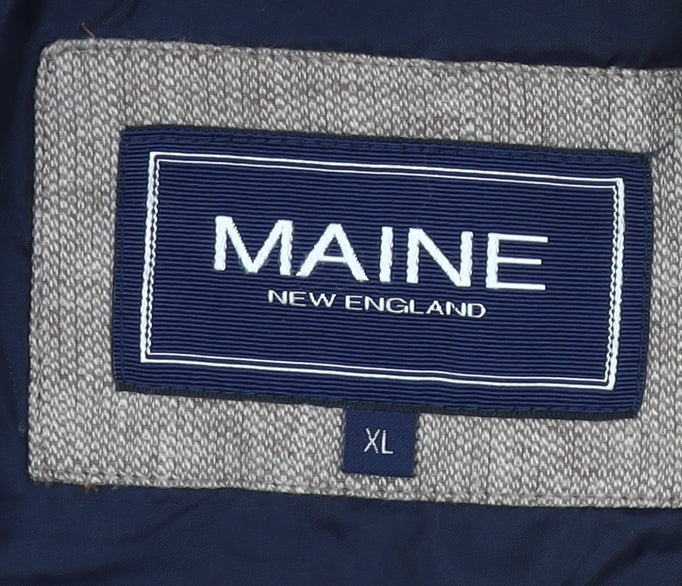 Maine New England Men’s Beige Linen Cotton Blazer Jacket XL