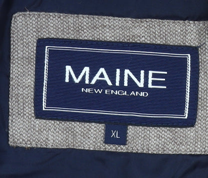 Maine New England Men’s Beige Linen Cotton Blazer Jacket XL