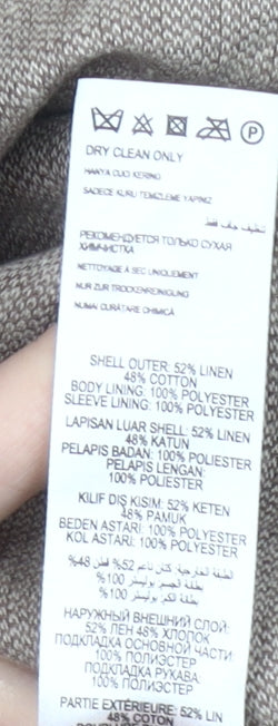 Maine New England Men’s Beige Linen Cotton Blazer Jacket XL