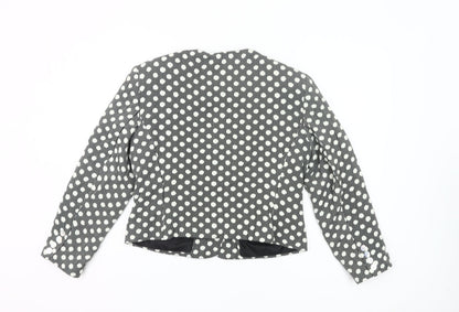 Windsmoor Women’s Black Polka Dot Size 12 Single-Breasted Jacket