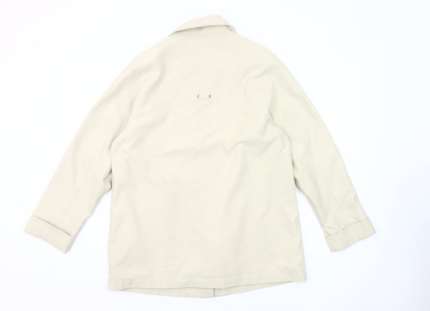 Nuage Women’s Beige Mid-Length Rain Coat Size 12 Polyester