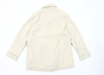 Nuage Women’s Beige Mid-Length Rain Coat Size 12 Polyester