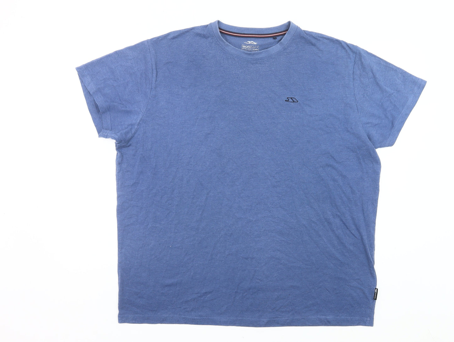 Trespass Men’s XL Blue Crew Neck Short Sleeve Quick Dry T-Shirt
