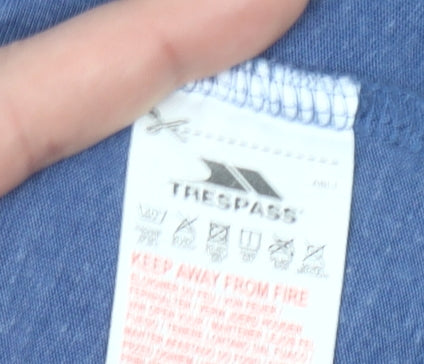 Trespass Men’s XL Blue Crew Neck Short Sleeve Quick Dry T-Shirt