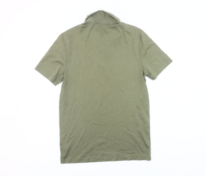 Michael Kors Men's Green Cotton Polo Shirt S Regular Fit