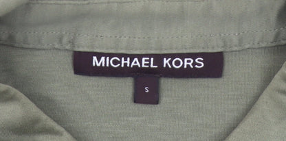 Michael Kors Men's Green Cotton Polo Shirt S Regular Fit