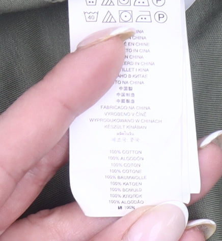 Michael Kors Men's Green Cotton Polo Shirt S Regular Fit