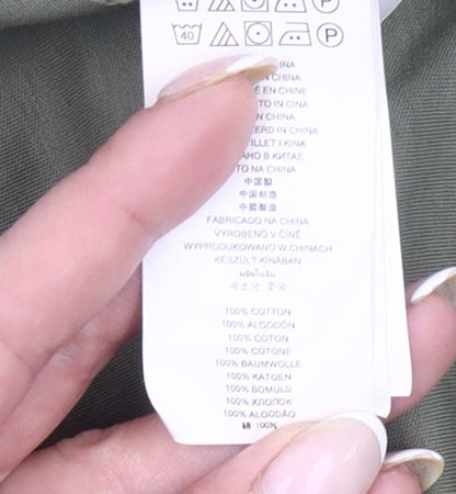 Michael Kors Men's Green Cotton Polo Shirt S Regular Fit