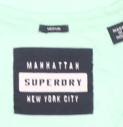 Womens UK Size M Superdry Green Camisole Tank