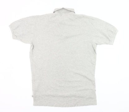 Ralph Lauren Men’s Grey Cotton Polo Shirt Size M Short Sleeve Classic