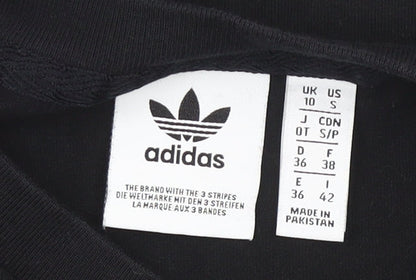 Adidas Women’s Black Size 10 Cropped Tank Top Activewear