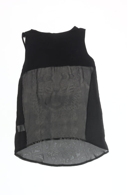 Firetrap Women’s Black Animal Print Sleeveless Tank Top Size S