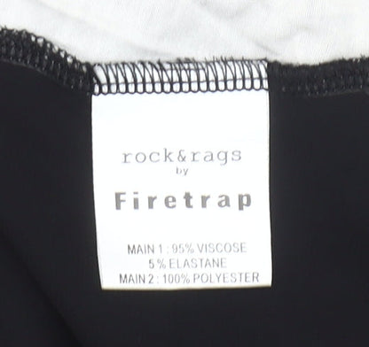 Firetrap Women’s Black Animal Print Sleeveless Tank Top Size S