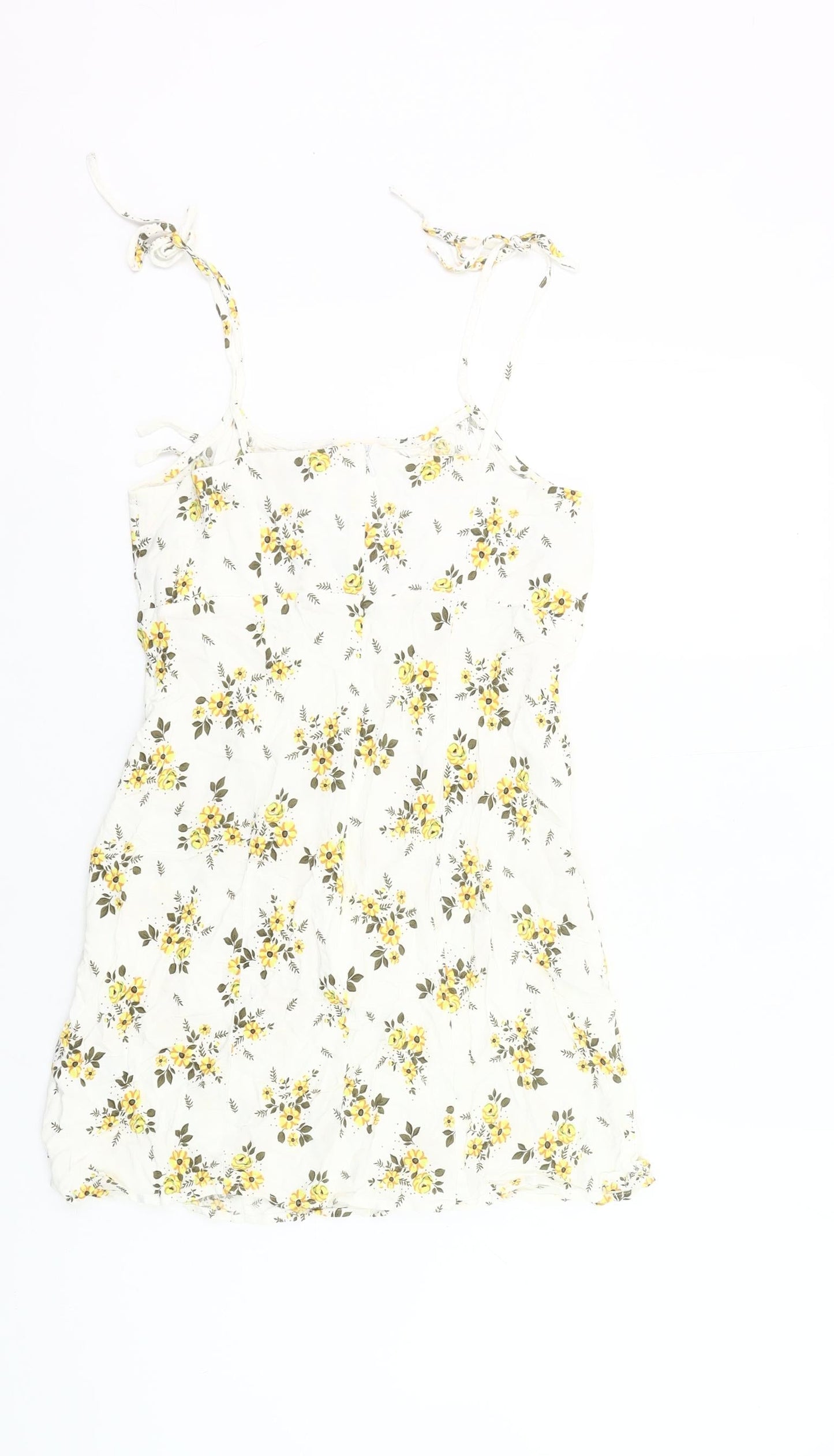 Urban Outfitters Women’s White Floral Slip Dress M Viscose Summer