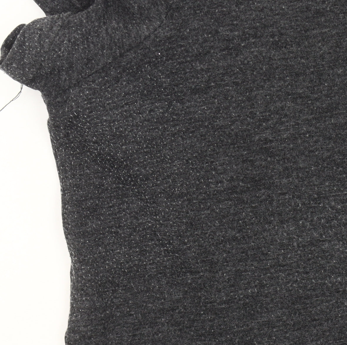 ELLE Sport Womens Grey V-Neck T-Shirt Size L Casual Top