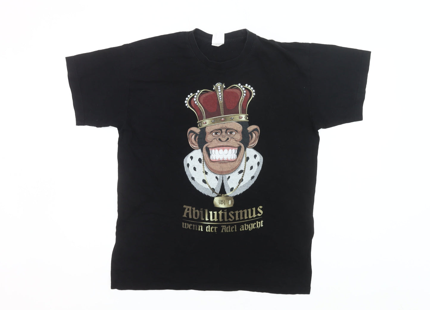 B&C Collection Men’s Black Graphic Abitur 2018 Funny School T-Shirt M