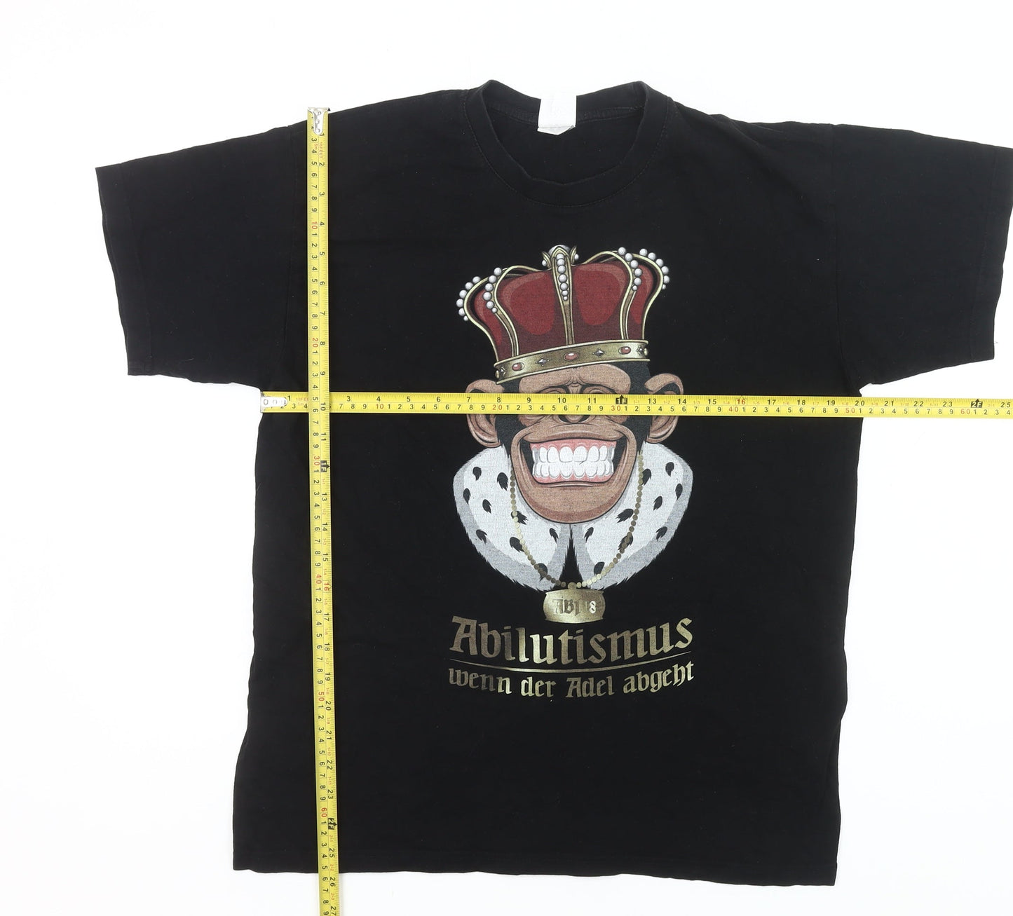 B&C Collection Men’s Black Graphic Abitur 2018 Funny School T-Shirt M