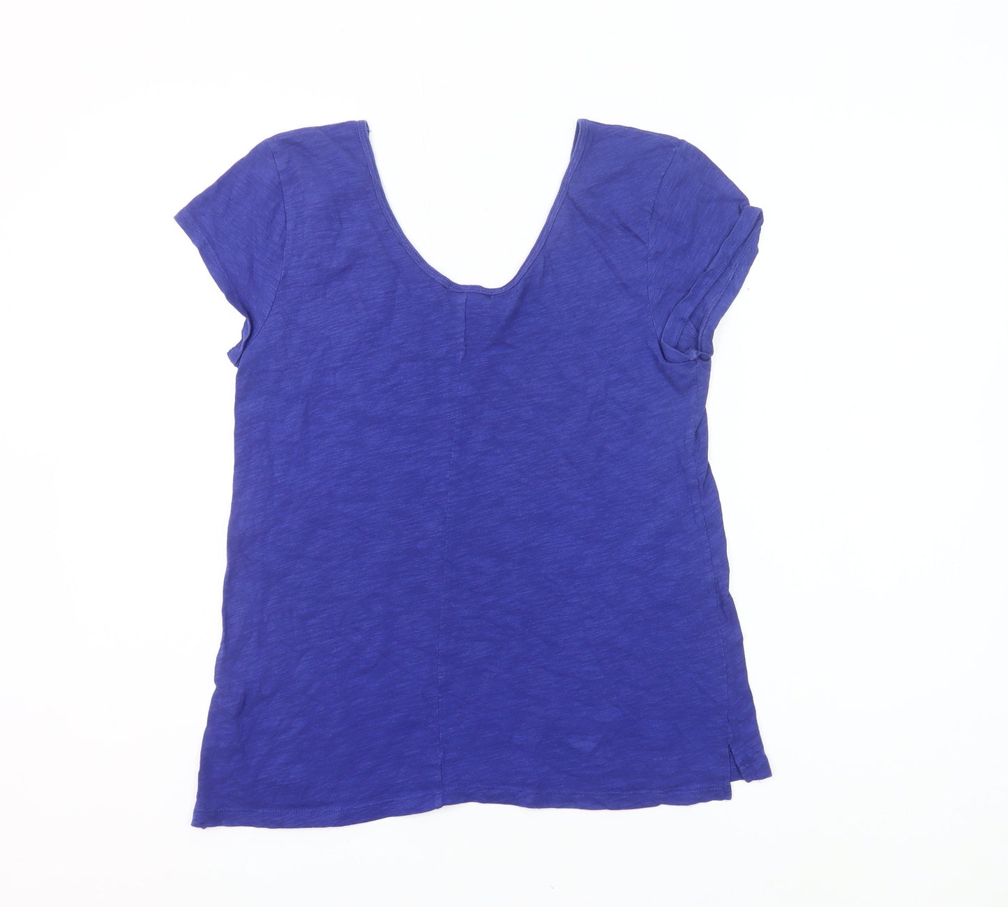 Gap Women’s Blue Cotton Short Sleeve Scoop Neck T-Shirt Size M